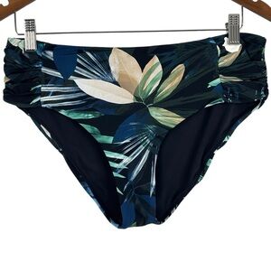 NWT Everyday Sunday Montreal Floral Ruched Sides High Waist Bikini Bottoms 12